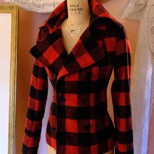 Cute Fitted Plaid Jacket